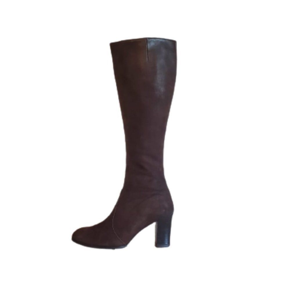 Amalfi Rangoni Brown Leather Knee High Boots Size 5.5